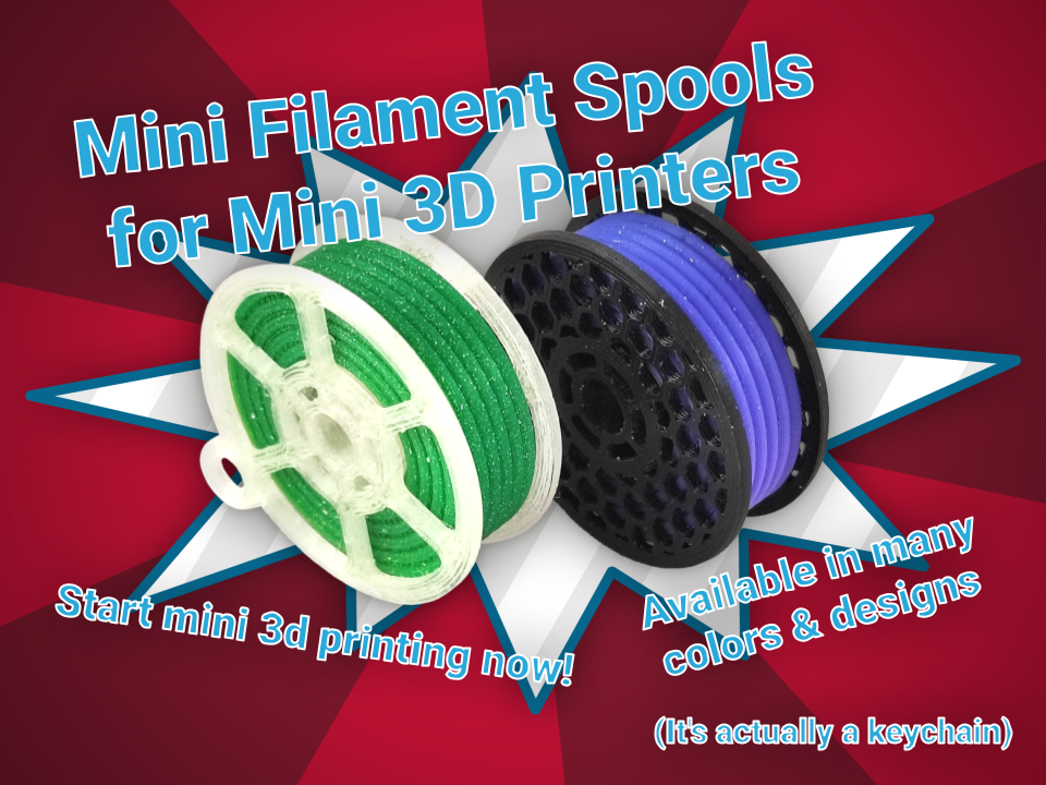 Mini Filament Spool for Mini 3D Printers