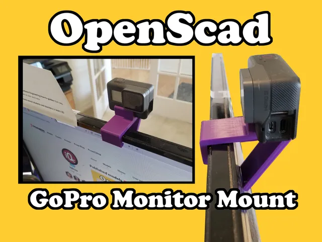 OpenScad CoPro Monitor Mount