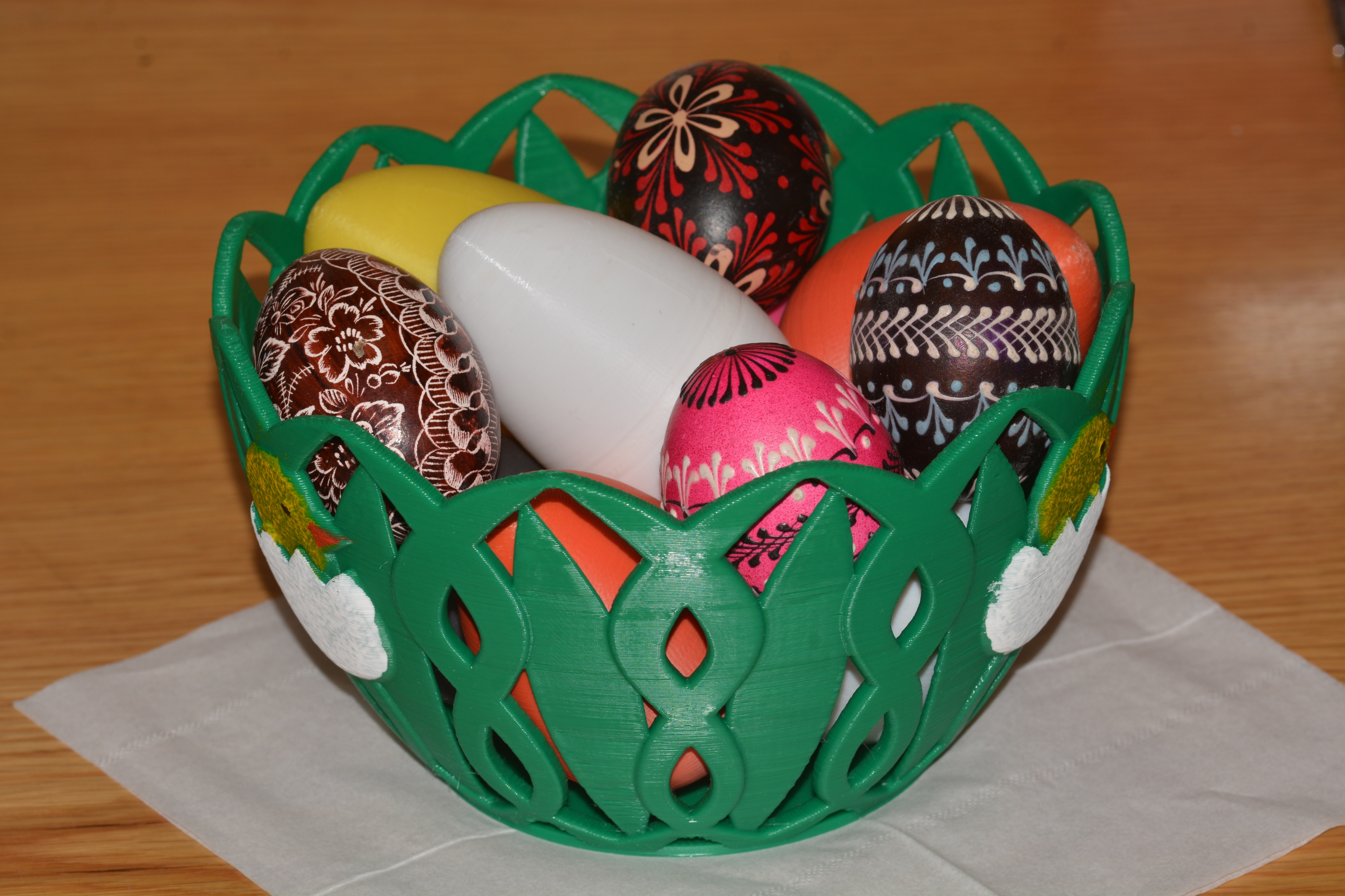 Miniatura 2 do modelo 3D Basket for Easter eggs