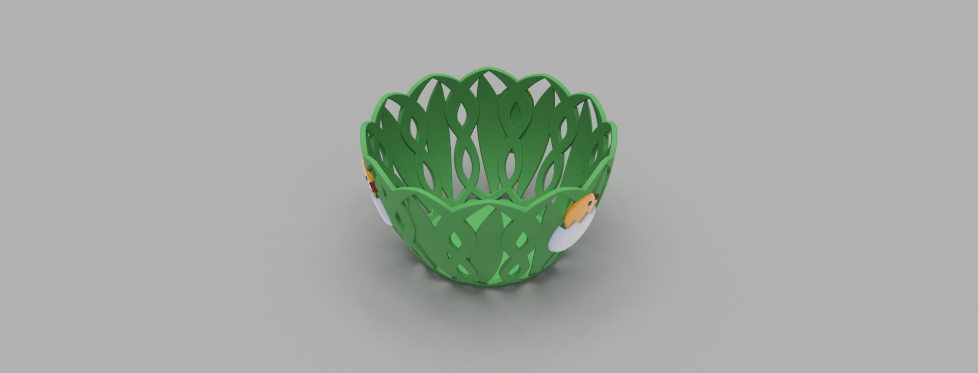Miniatura 4 do modelo 3D Basket for Easter eggs
