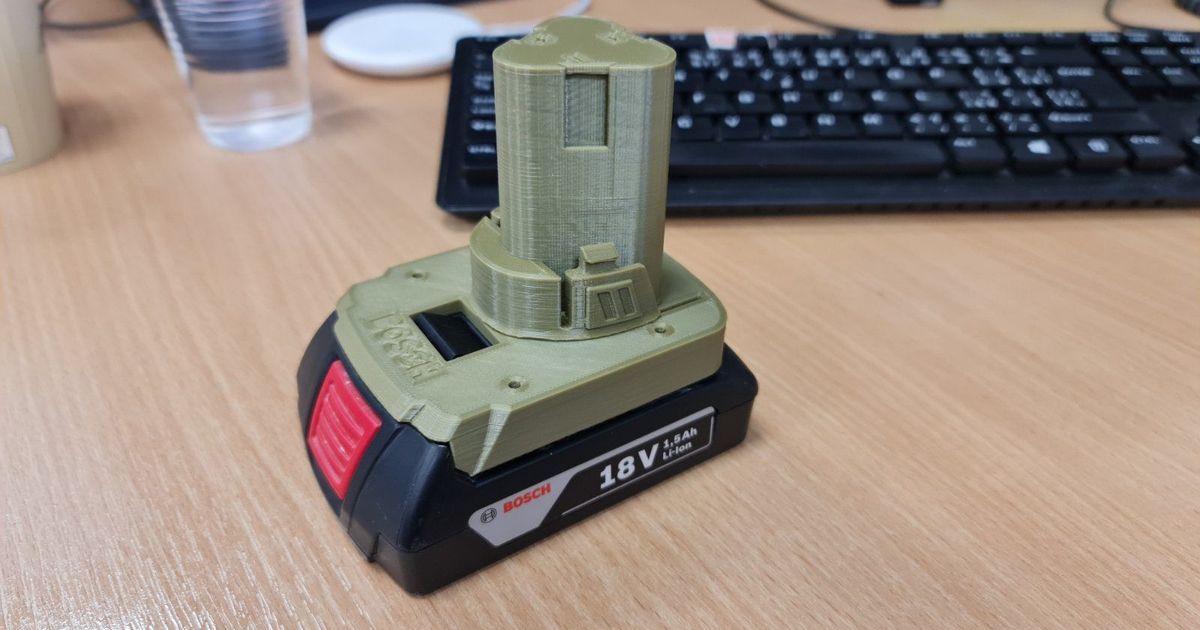 Bosch battery to parkside A12 by Joker Download free STL model