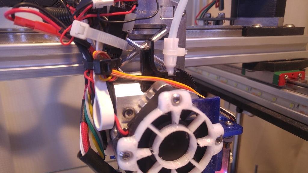 Titan adaptor for using 3mm ID reverse-Bowden tube