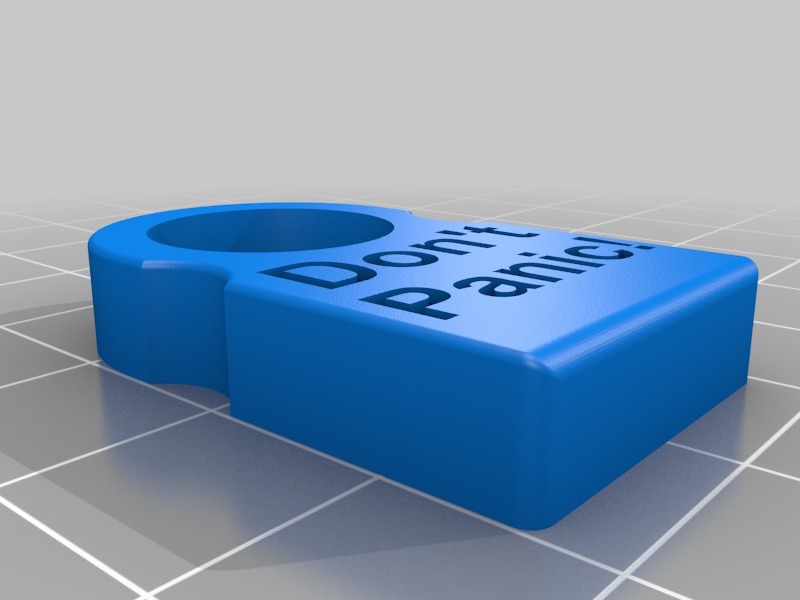 Don't Panic! Button guard for LCD controller by bwaslo | Download free ...