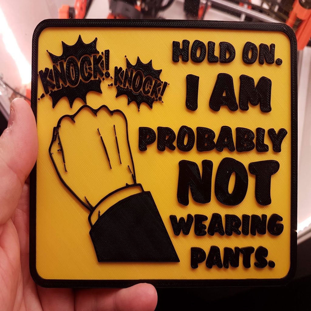 HOLD ON, I AM PROBABLY NOT WEARING PANTS (Multicolor Remix)