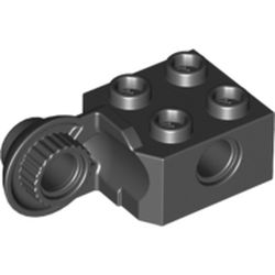 Lego Compatible (48171.dat)  Technic Brick Special 2 x 2 with Pin Hole, Rotation Joint Ball Half [Vertical Side]
