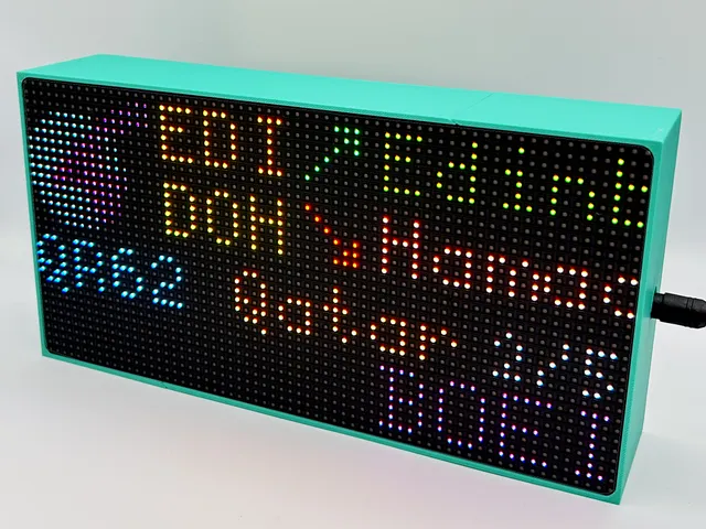 Flight Tracker Screen for Raspberry Pi (any model) 64x32 HUB75 RGB Screen 4mm Pitch