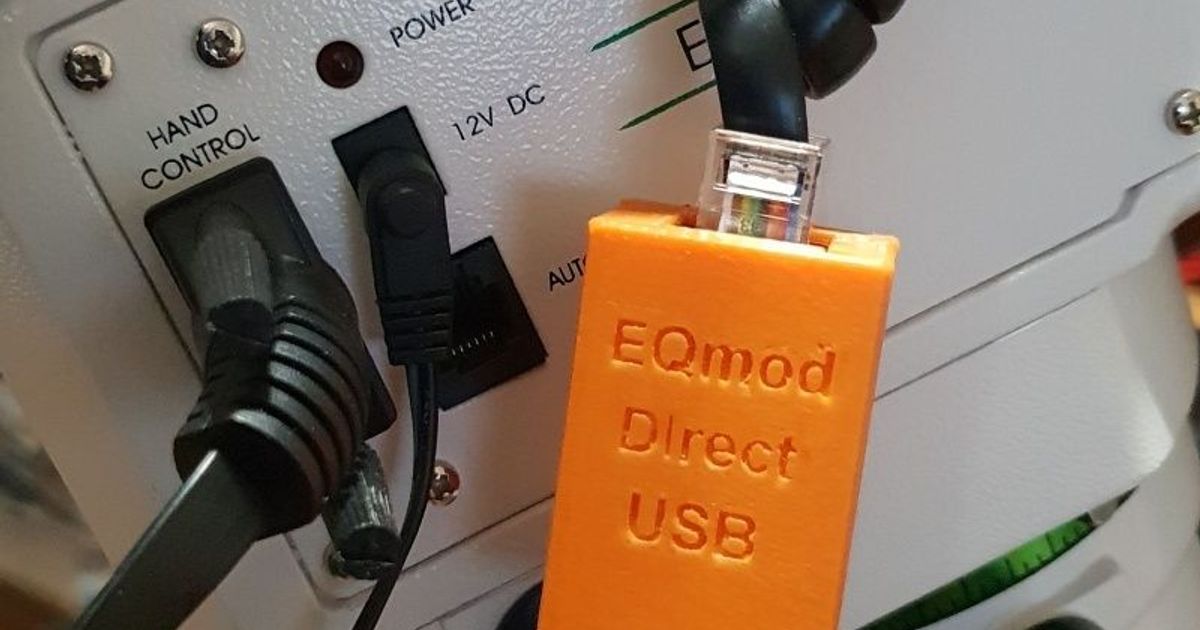 Direct EQmod micro USB adapter by Roman Hujer Download free STL model