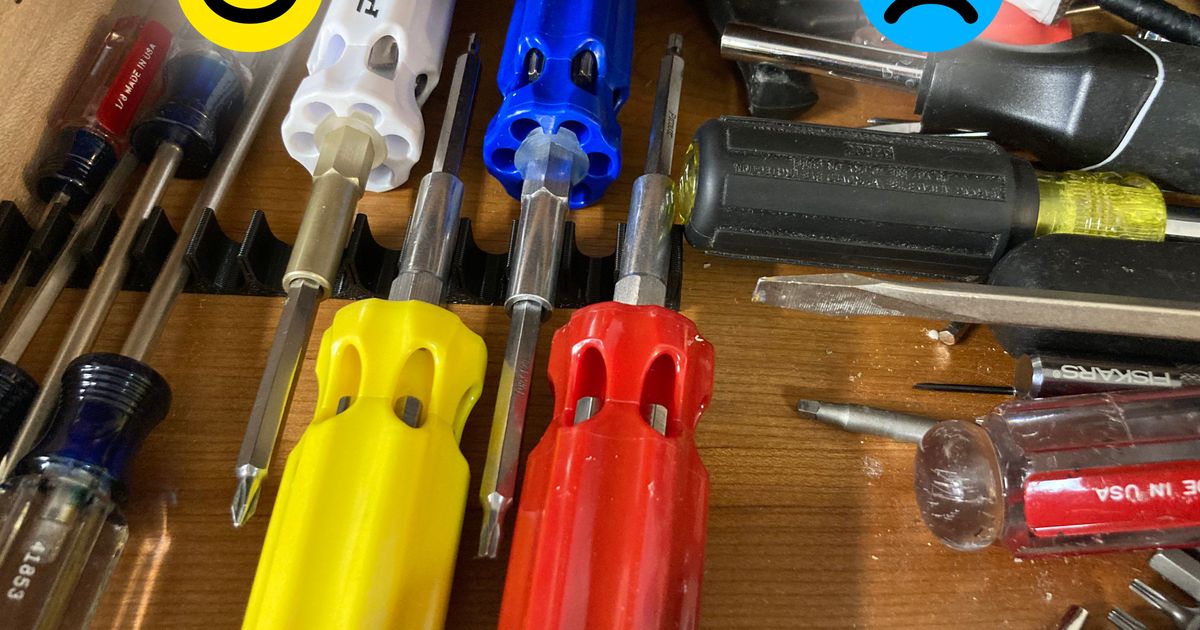 Super Simple Screwdriver Drawer Aligner by MuddledRemarks Download