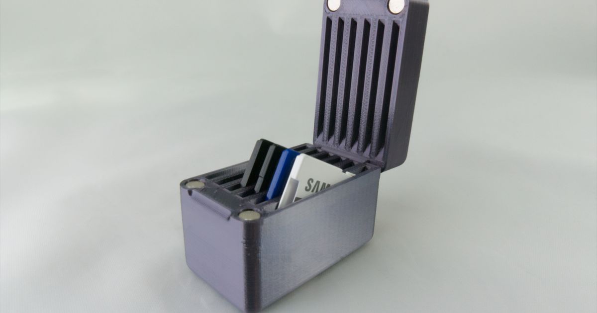 SD Card Case Vert by Souzoumaker Download free STL model