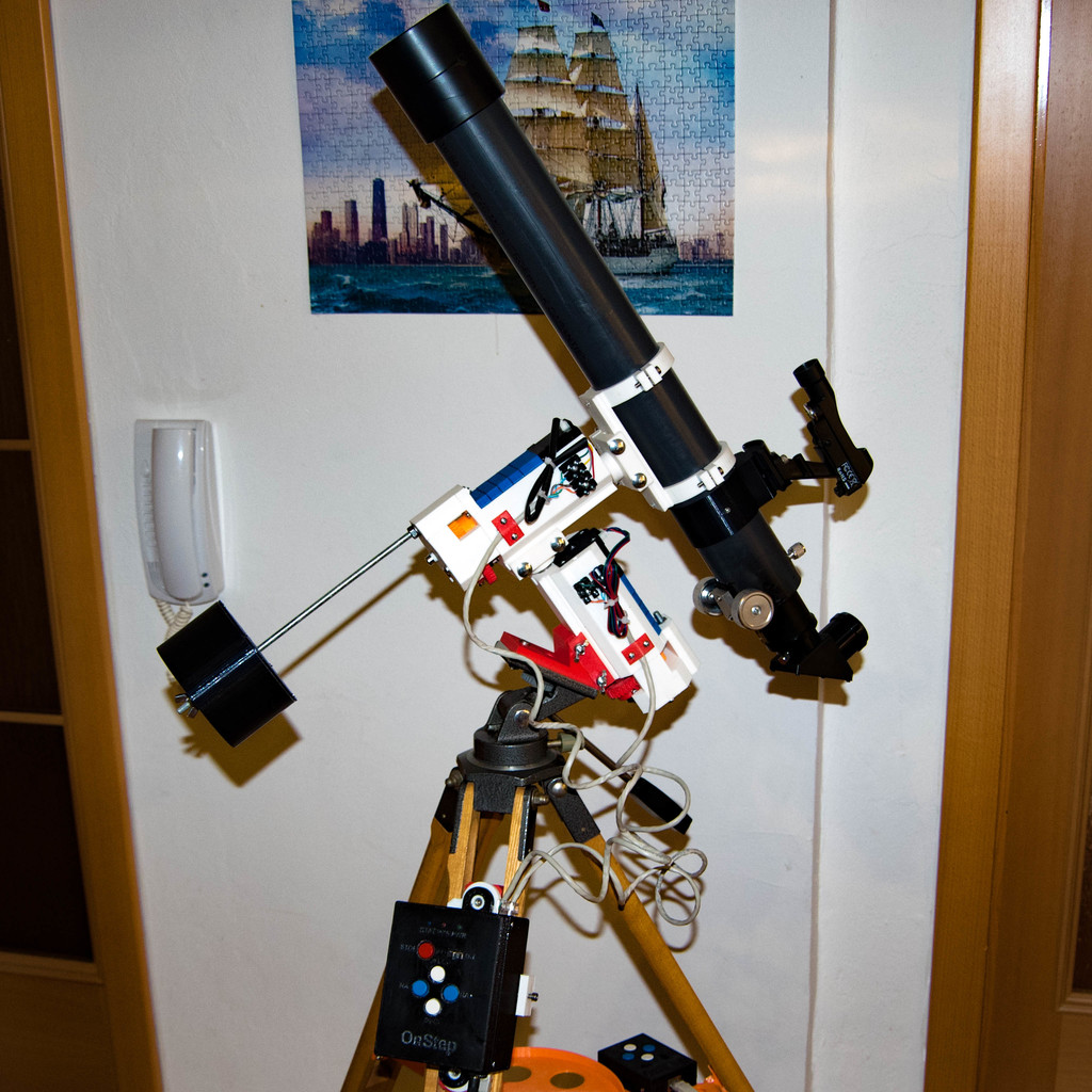 EQ telescope mount II. for OnStep goto controller by Roman Hujer