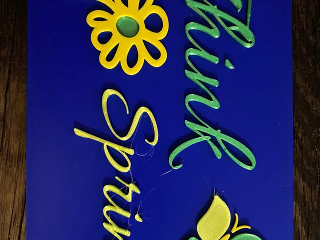 Think Spring wall art