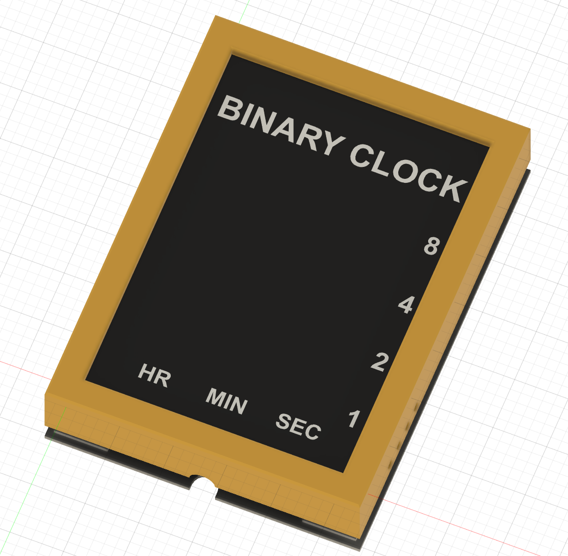 Miniatura 2 do modelo 3D LED Binary Clock