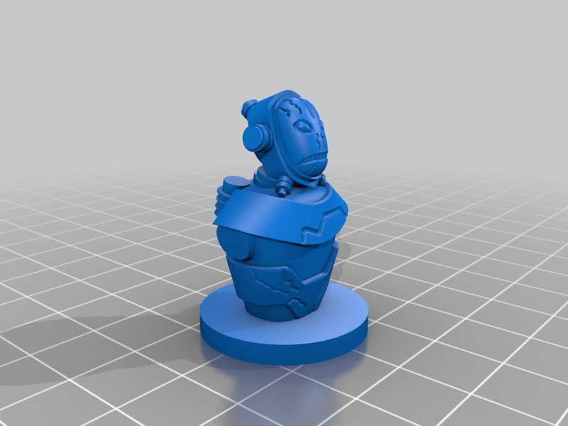 Miniatura 6 do modelo 3D Hellboy Boardgame Visitor Bust for Target Priority Tracking