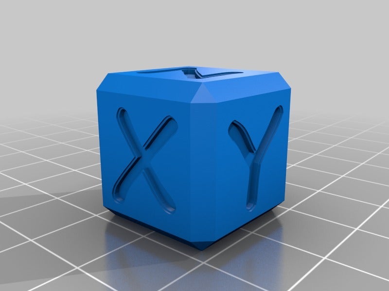 Pz xyz Calibration Cube