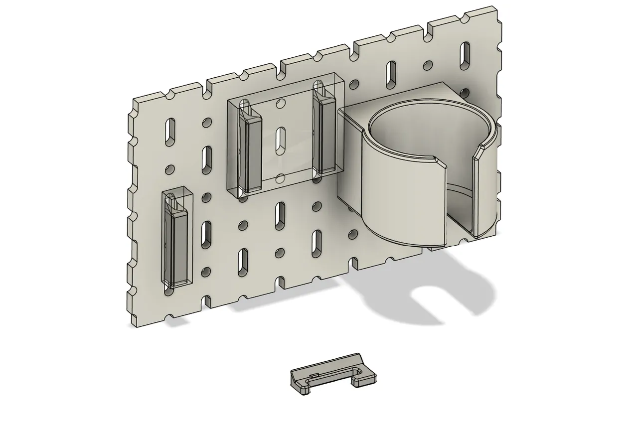 IKEA Skadis Universal Clicked Mount and Hook by Alex_cf_Siu