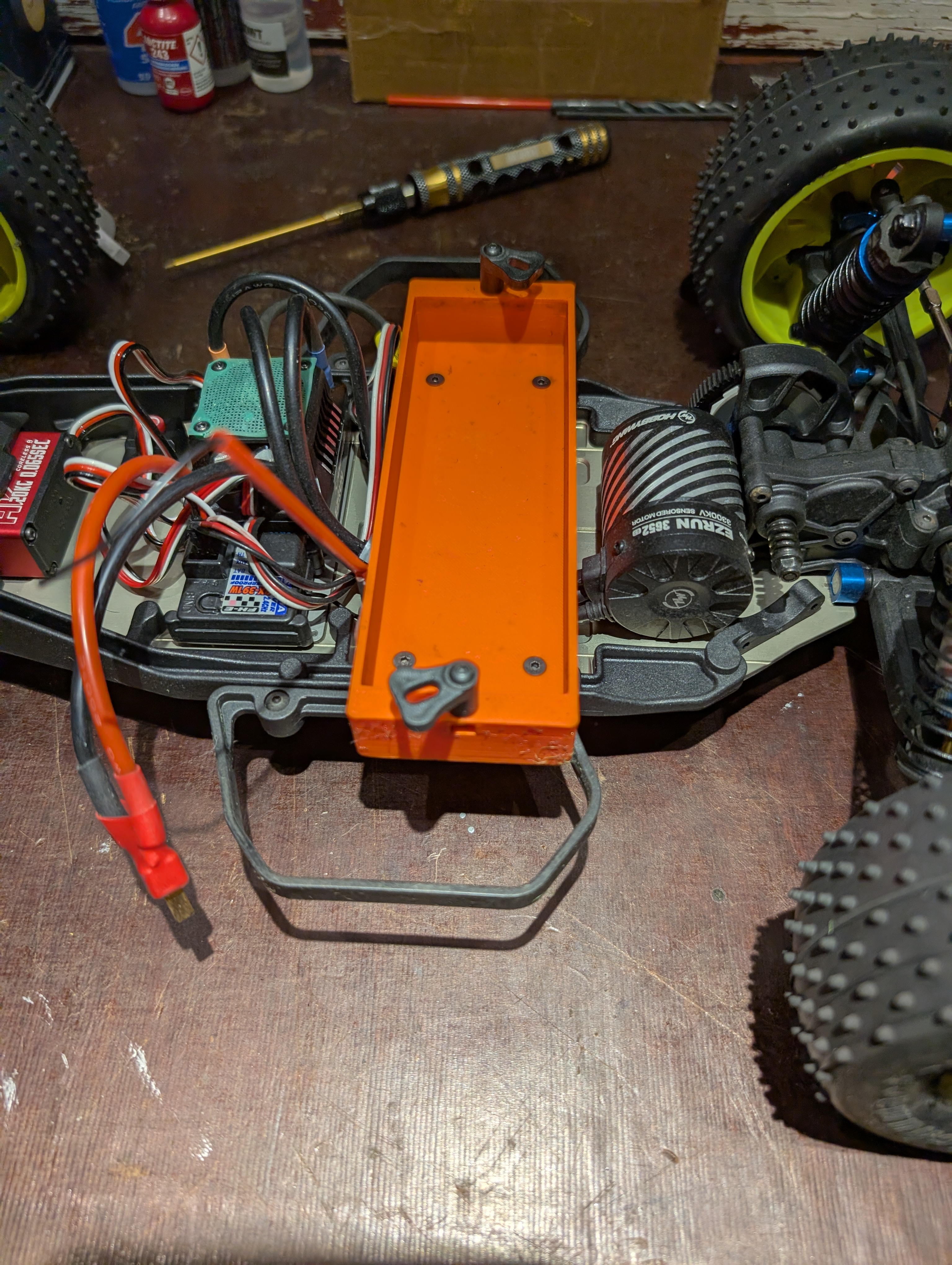 Team Associated RC10SC7 Battery Tray (for Standard Size LiPos)