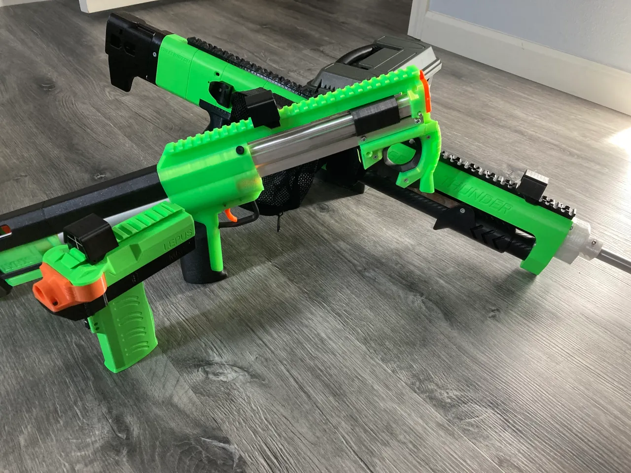 3D Printed -- Nerf Ring and Pin Sight (Set) for Nerf Dart Gun Blaster