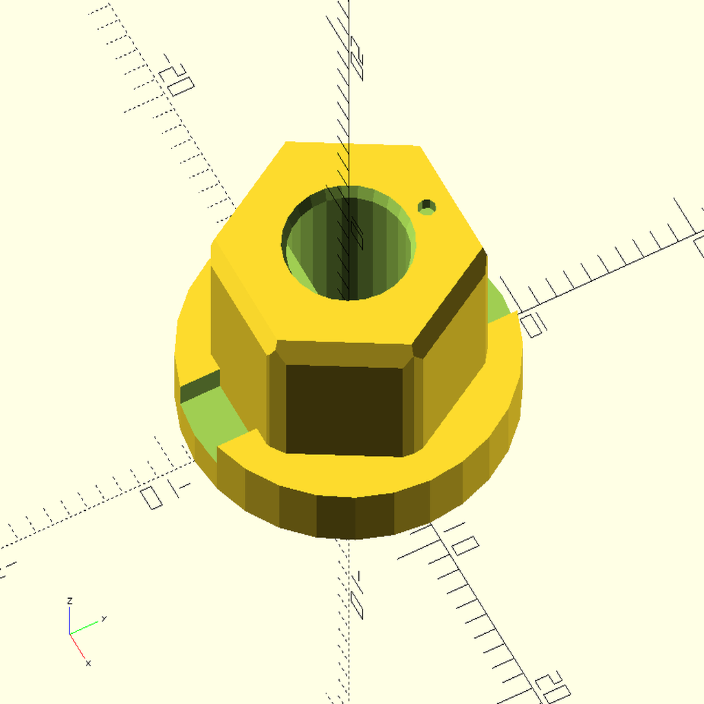 1/2" Hex Bore Adapter for Actobotics D-Shaft