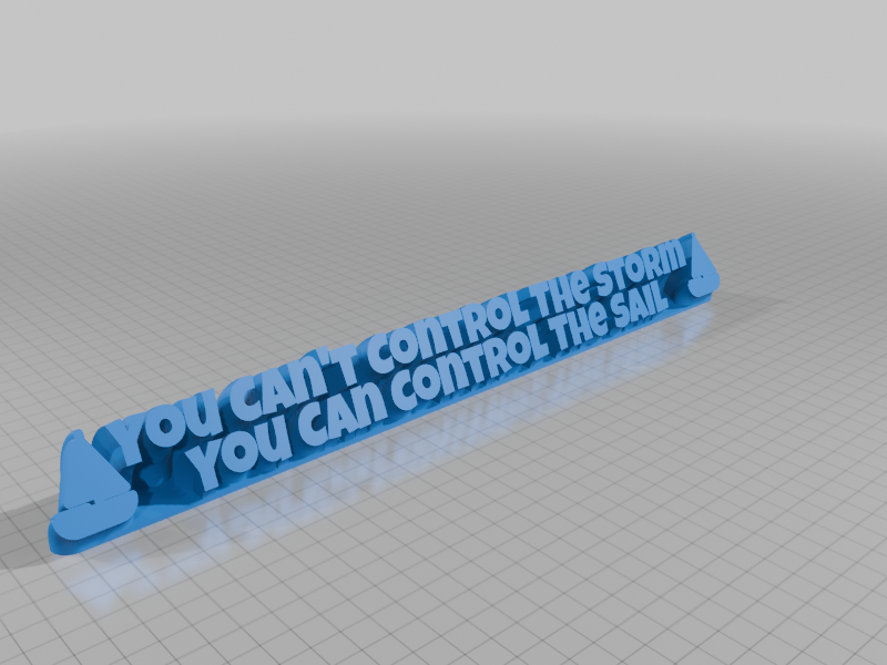 You Can't Control The Storm You Can Control The Sail 3D model