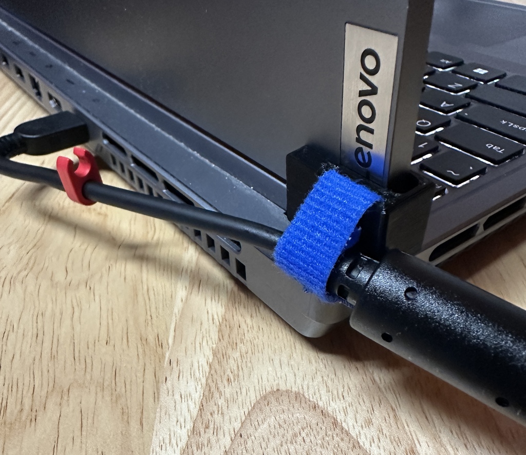 Lenovo Legion Power Cord Holder 3D model by fuzzymakes