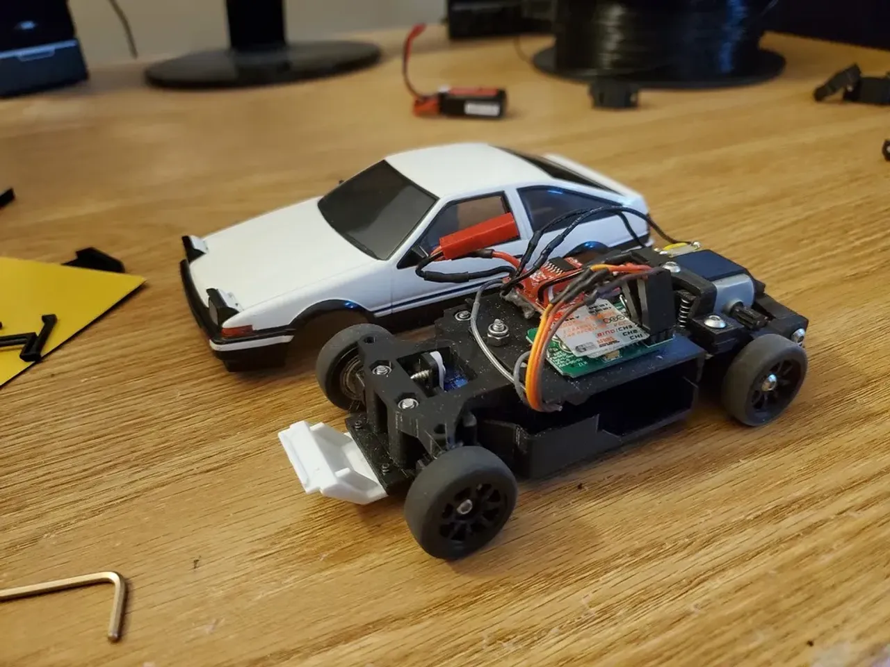 Fully Printed 1:28 RC Car Chassis (MINI-Z compatible) by AlexY, Download  free STL model