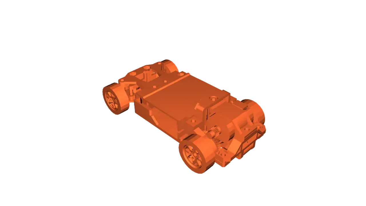 Fully Printed 1:28 RC Car Chassis (MINI-Z compatible) by AlexY, Download  free STL model