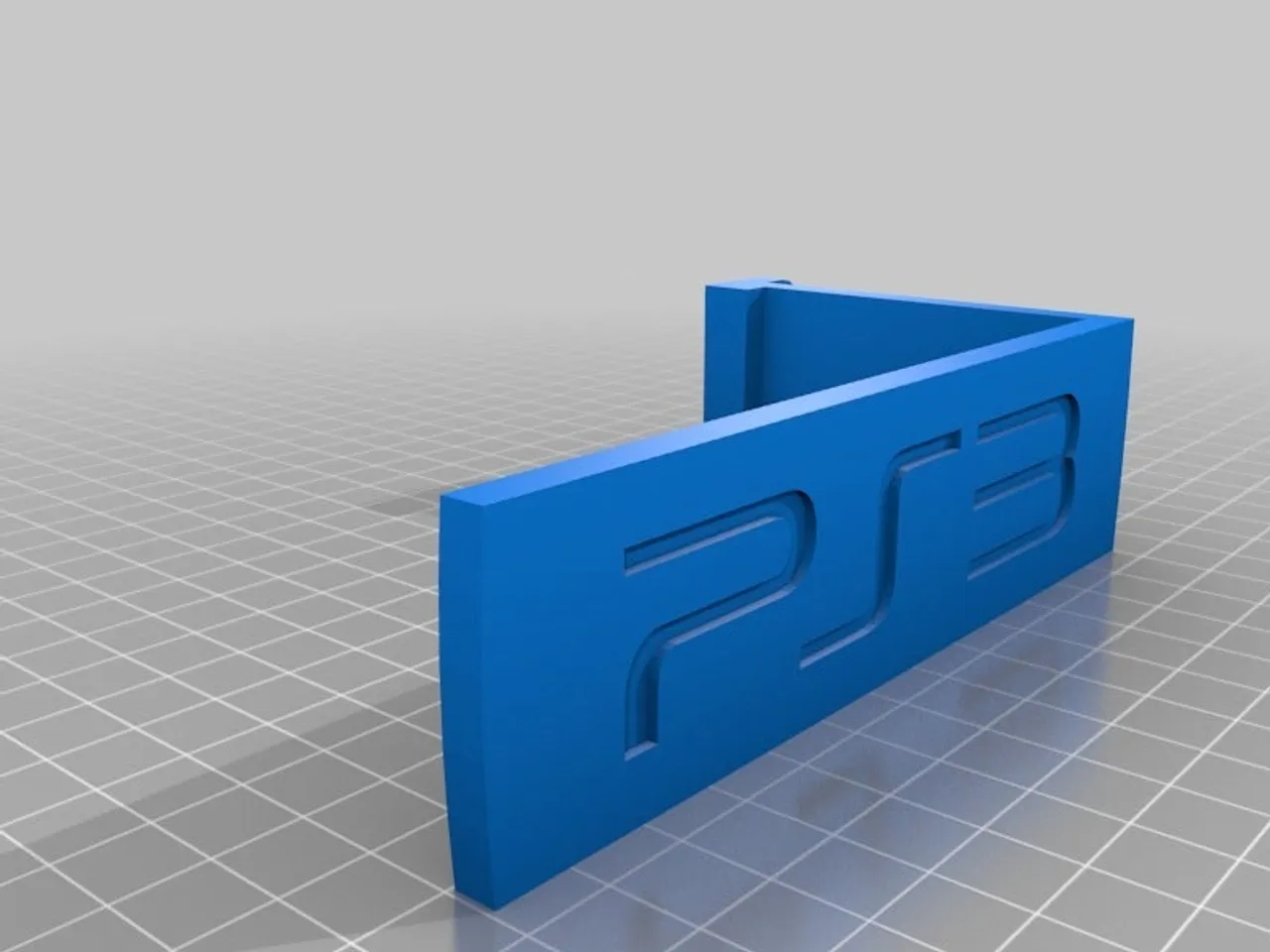 PS3 Wall Mount by Bash-T Download free STL model - Main Image
