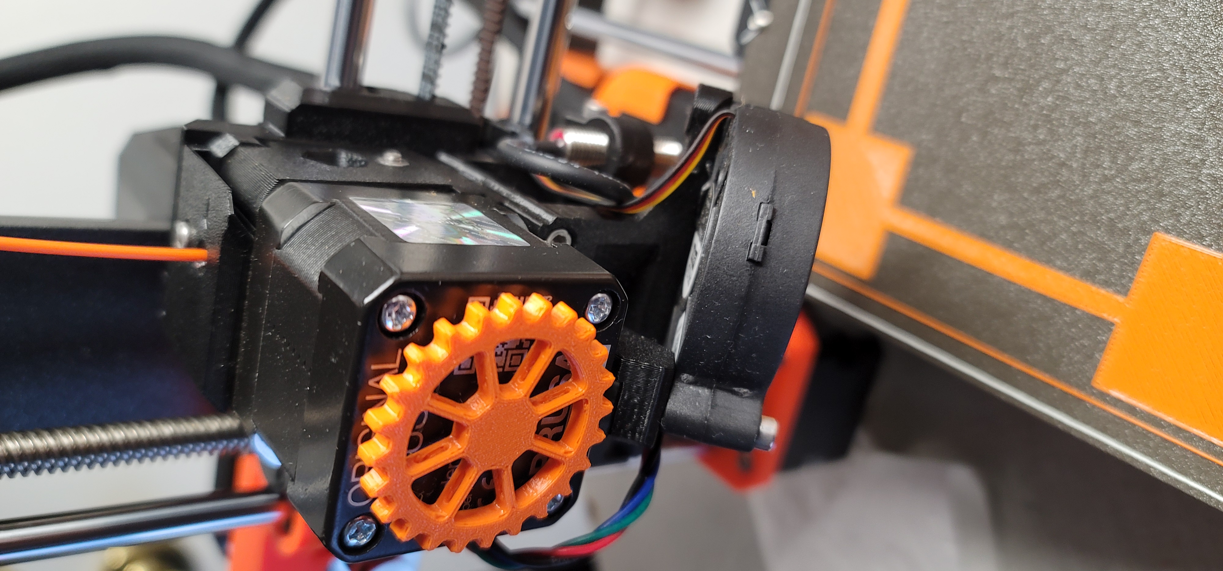 Extruder Rotation Gear Visual Indicator by Eric Download free STL