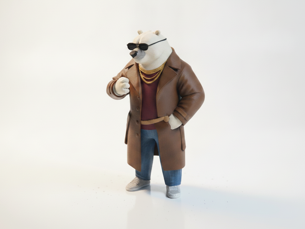 Dapper Panda Figurine Animals 3D Printable