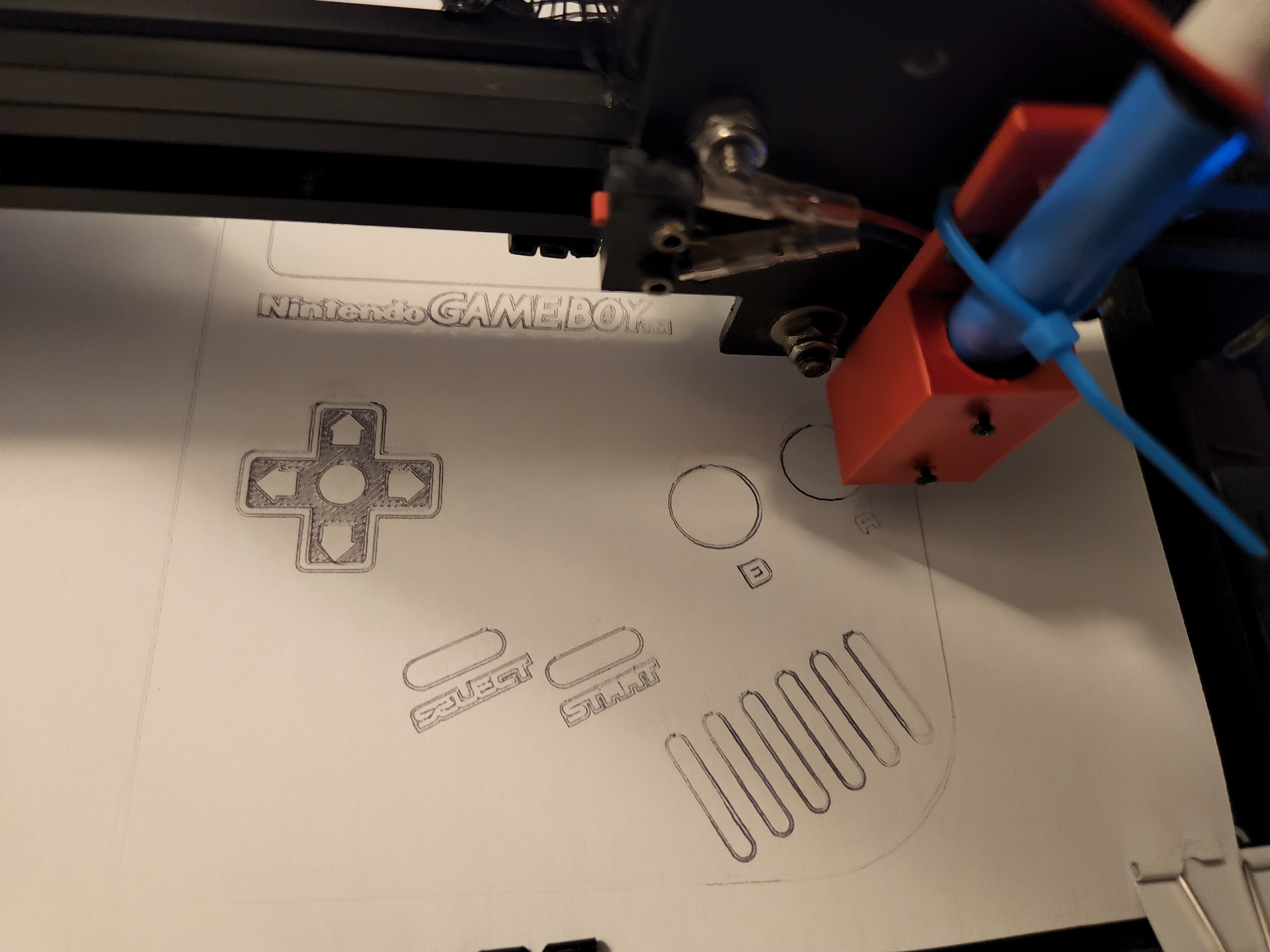 Pen Plotter mod for Mega Zero 3d printer