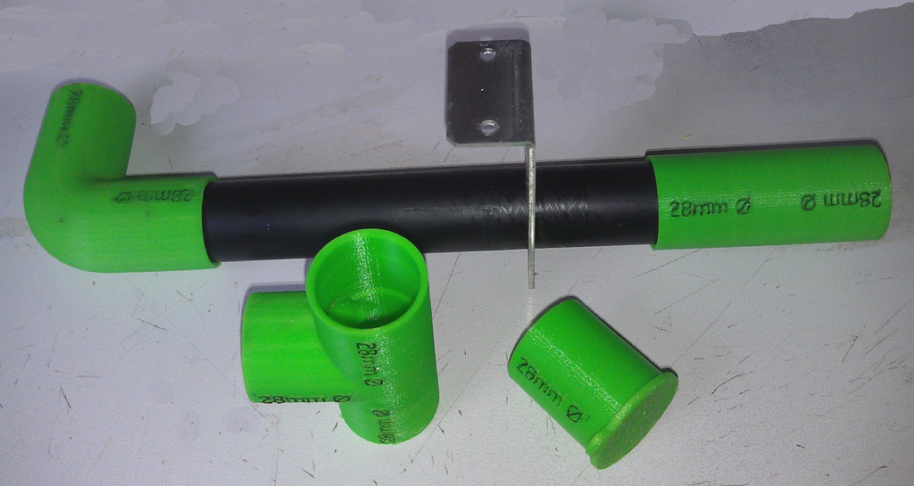 28mm caravan RV sink water drain pipe connector fittings by 1944GPW