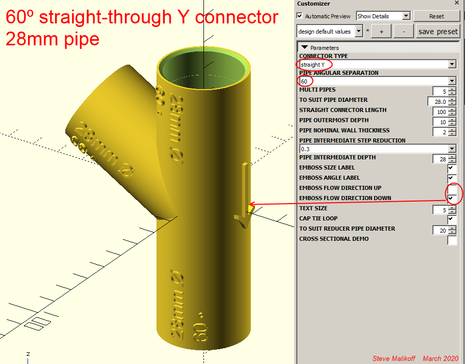 28mm caravan RV sink water drain pipe connector fittings by 1944GPW Download free STL model