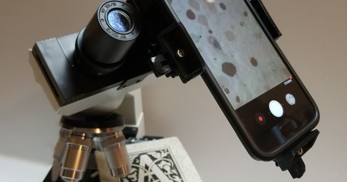 Universal MicroscopePhone Camera Adapter by Dauntless Download free