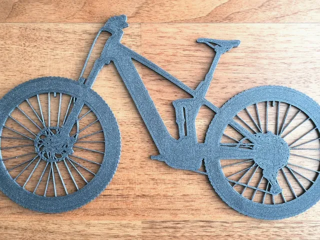 Mountain bike silhouette 🚵‍♂️ ornament V2 – fullsuspension eMTB