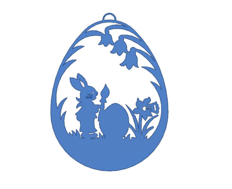 Osterhase mit Pinsel - Easter Bunny by Joaelso | Download free STL ...