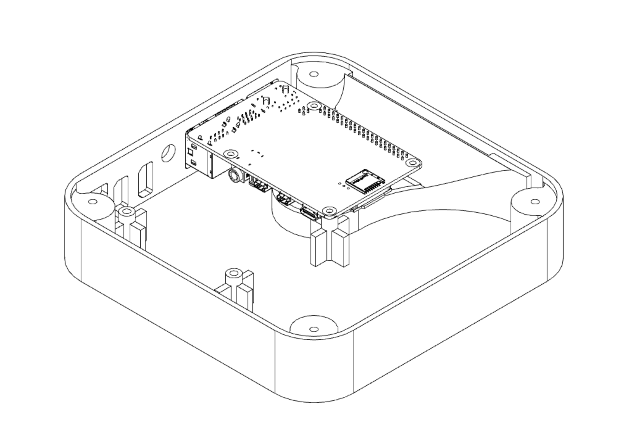 Raspberry Pi 4 Mini case by penk Download free STL model