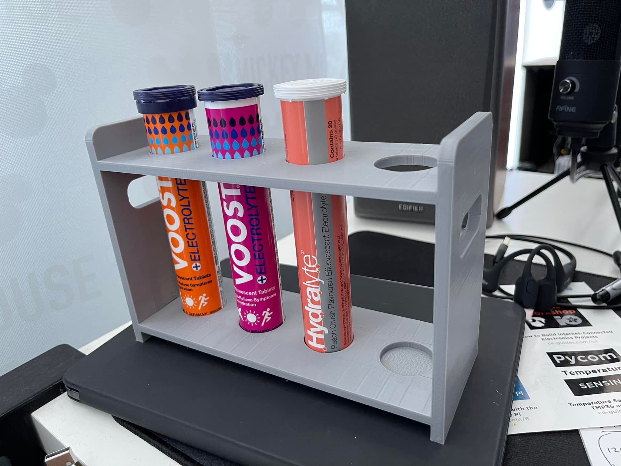 Lab Tube Rack for Hydralyte Tablets