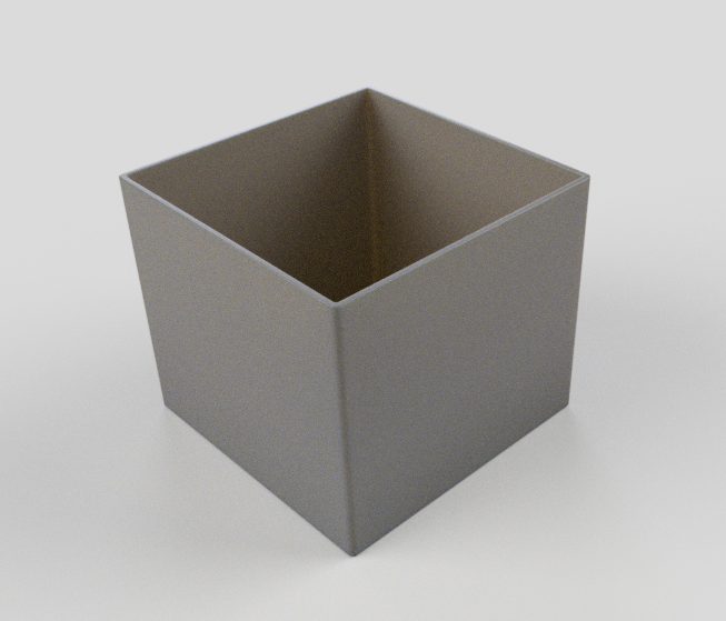 100x100x90 square flower pot