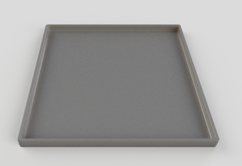 100x100 square saucer