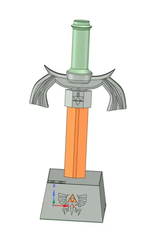 Triforce Sword small Busy Lamp