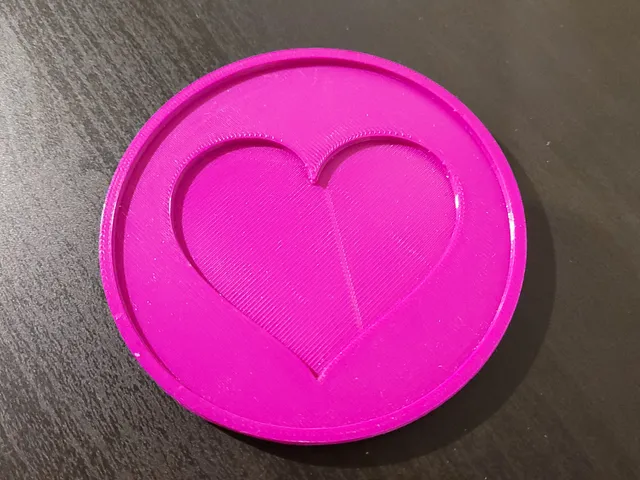 Simple Heart Coaster