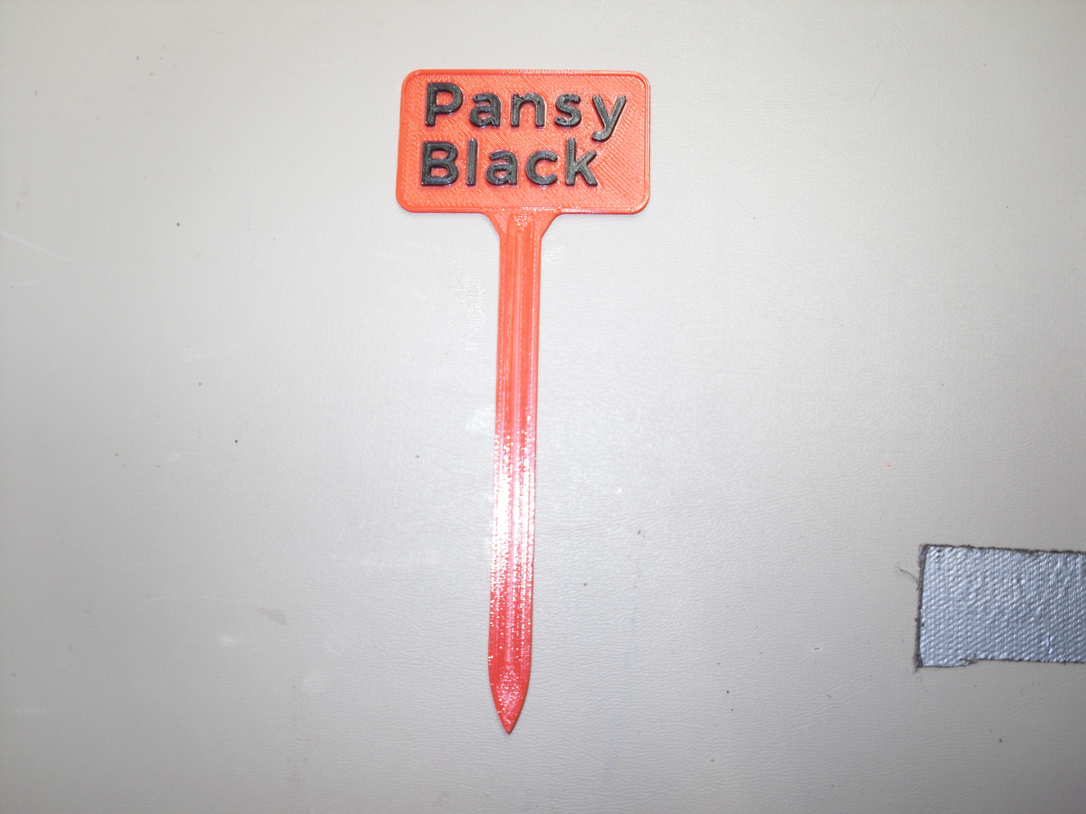 Plant Label Black Pansy