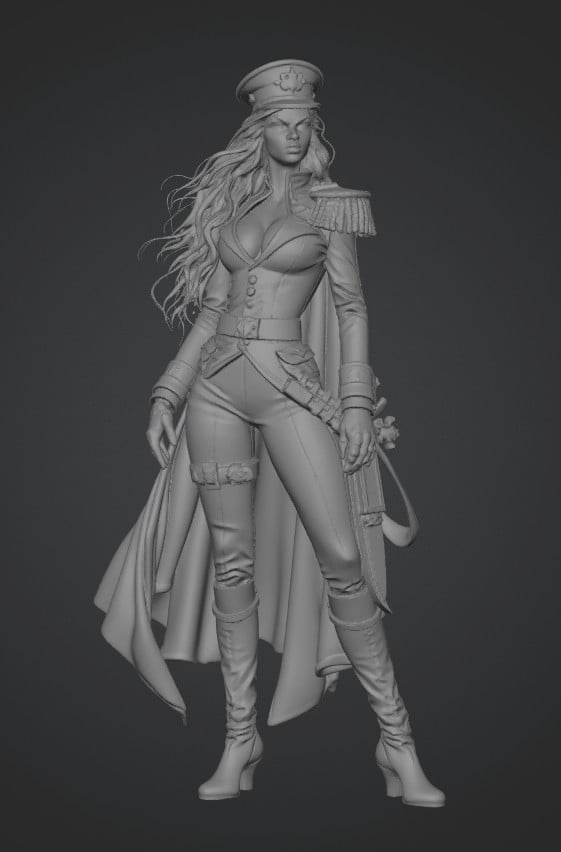 Crimson Captain Girl