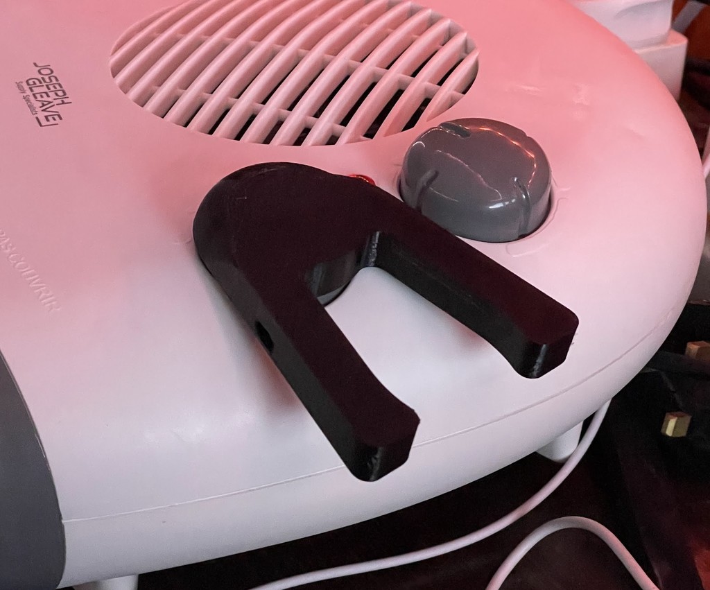 flat fan heater handle
