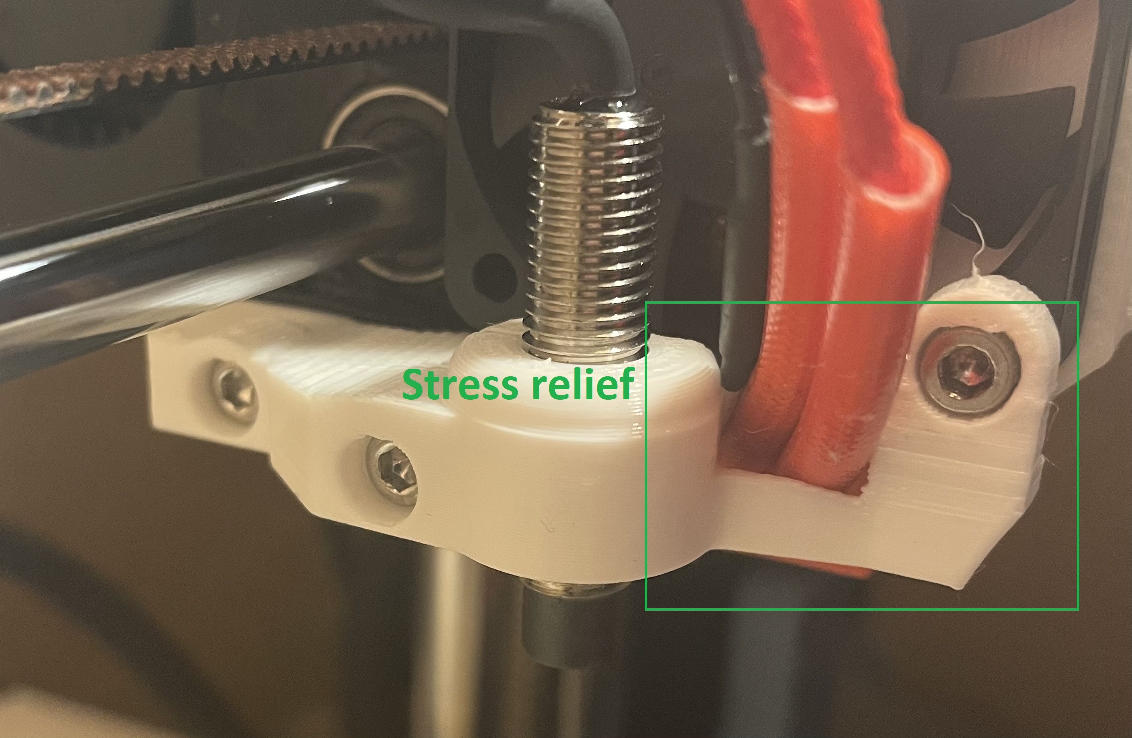 MINI+ minda S.P.I.N.D.A holder stress relief and better airflow for stock and dragon hotend