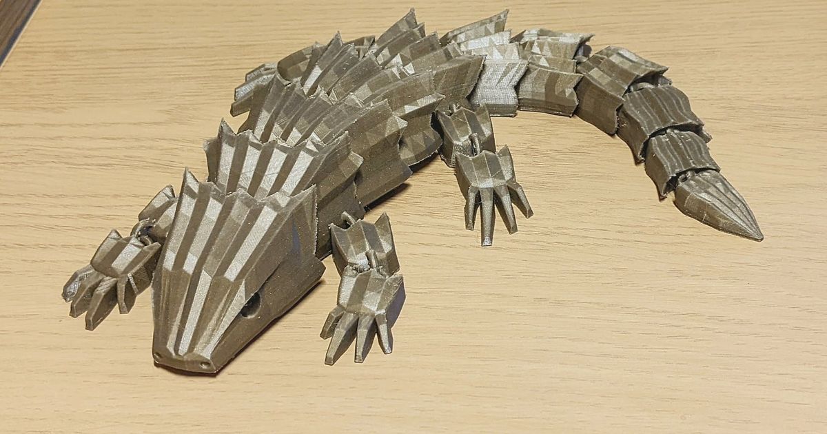 Armadillo Lizard - Articulated by Trejager Download free STL model | Printables.com