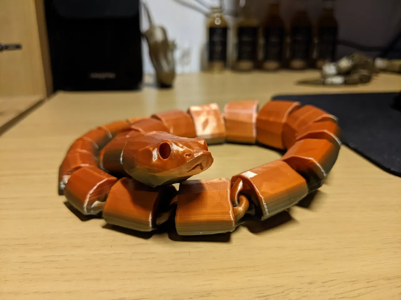 snake 3D model 3D printable