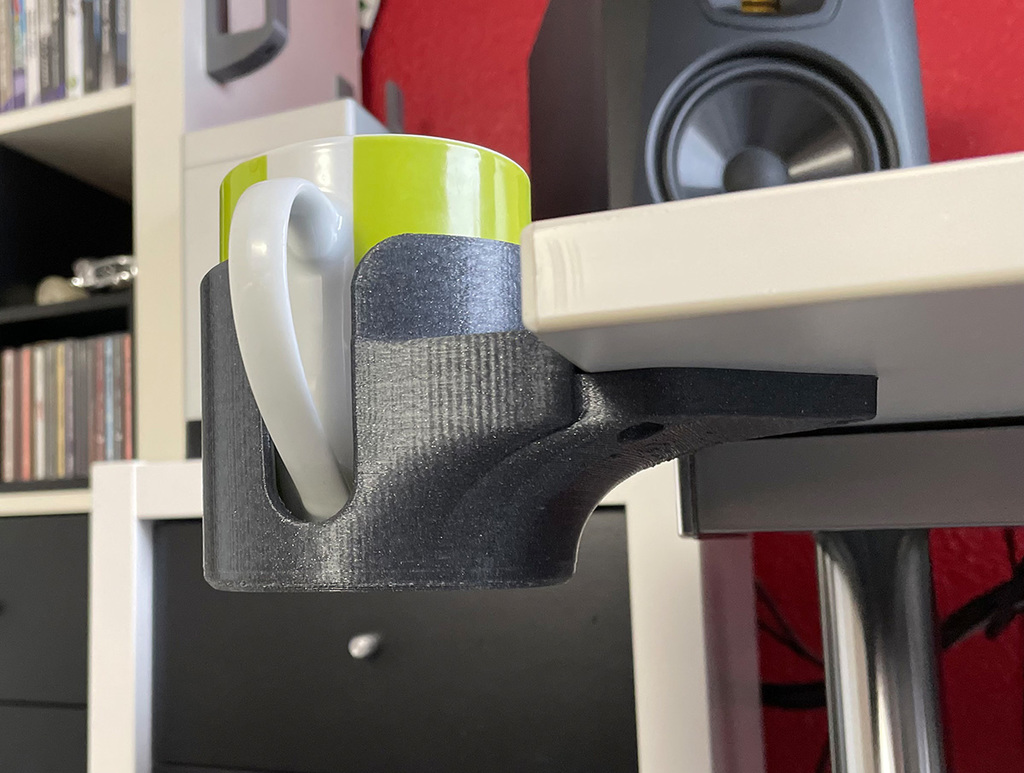Desk Cupholder / Mugholder ScrewMounted by Jan K. Download free STL