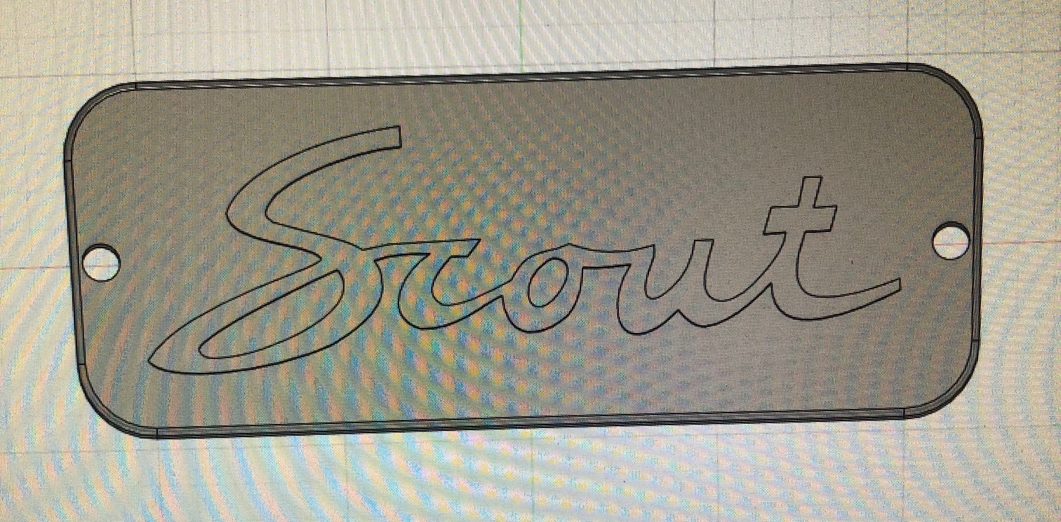 Blinker eliminator plate for IH Scout