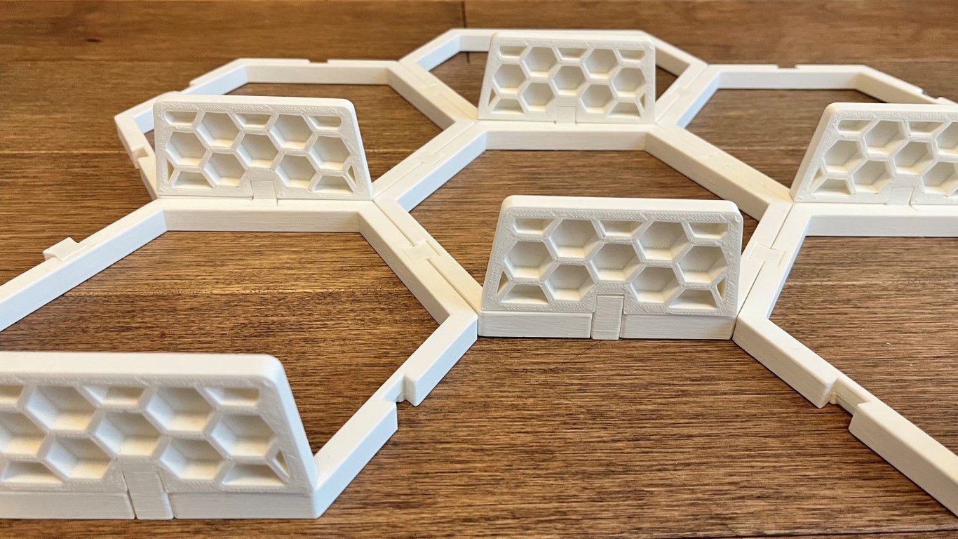Miniatura 3 do modelo 3D Hex Modular Toy Shelf